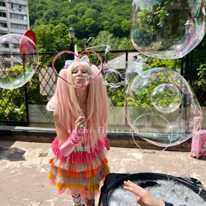 Шоу мыльных пузырей в Орле