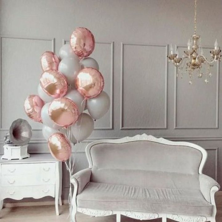 Фонтан шаров "Софт рози" в Орле