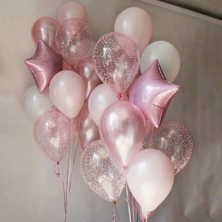 Фонтаны шаров "Розовый" в Орле