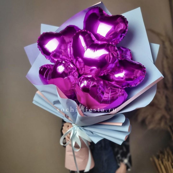 Букет из шаров сердец  в Орле