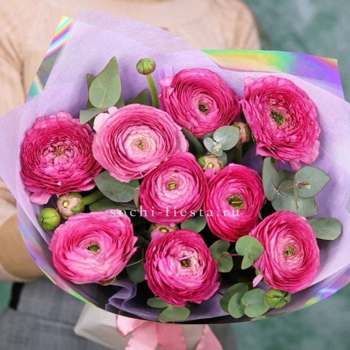 Ранункулюсы с эвкалиптом №2 в Орле