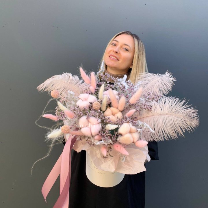 Авторский бокс с сухоцветами в Орле