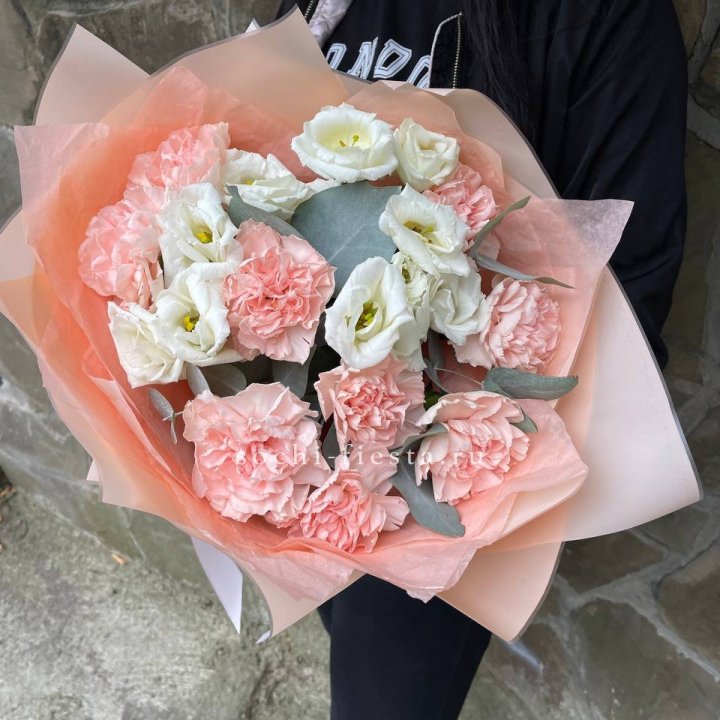  Букет диантусов "Пич" в Орле