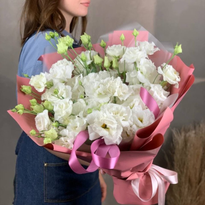 Букет эустом "Пудра" в Орле