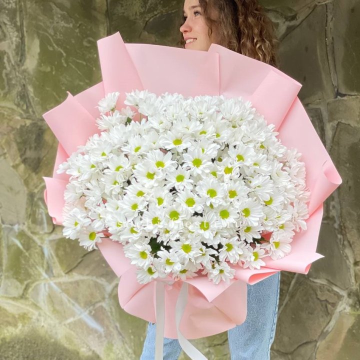  Букет хризантем "Крем" в Орле