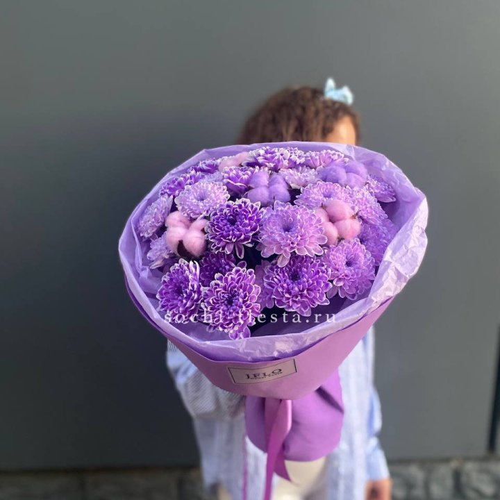 Хризантемы с хлопком в Орле