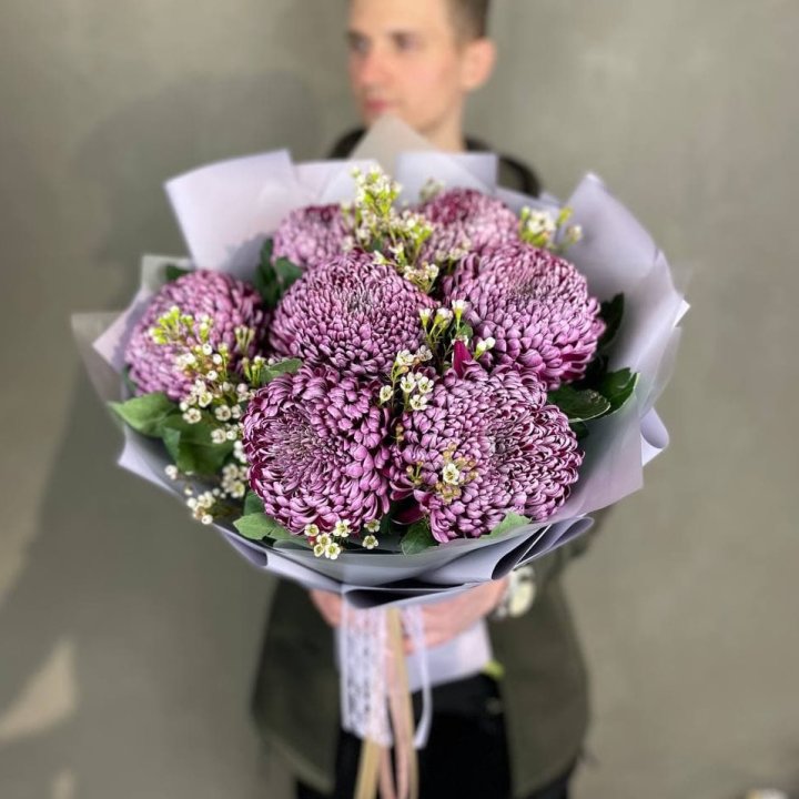 Букет хризантем "Палермо" в Орле