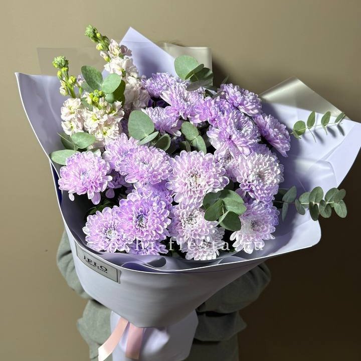 Дуо хризантема и маттиола в Орле