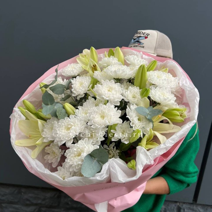  Букет  хризантемы и лилии в Орле