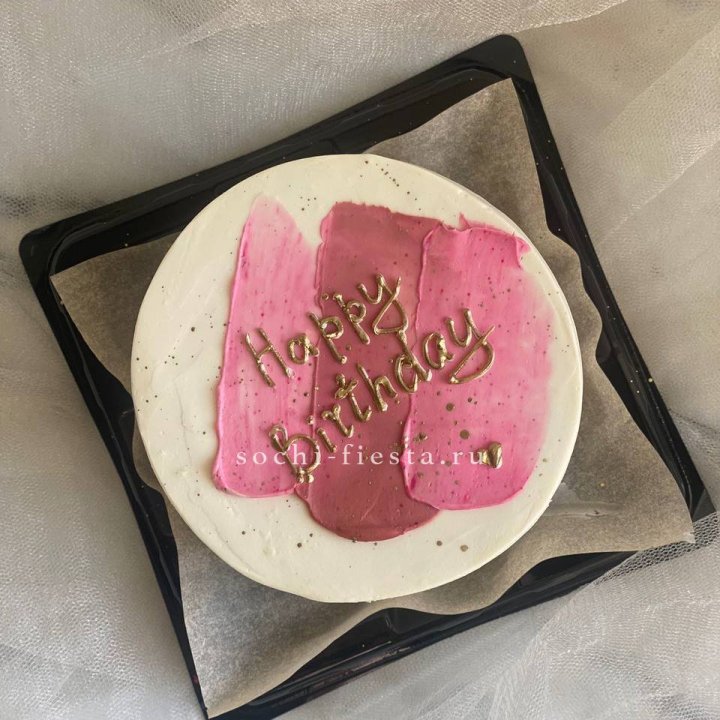 Бенто-торт "С днём рождения" пастель в Орле