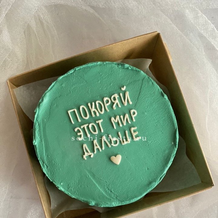 Бенто-торт "Покоряй этот мир" в Орле
