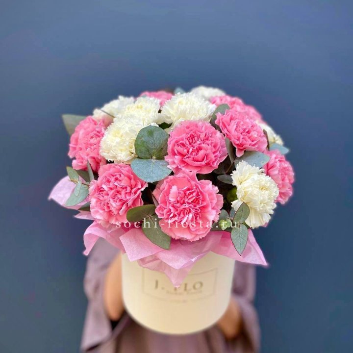 Диантусы в цилиндре в Орле