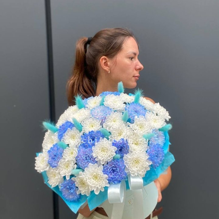  Коробочка  хризантем и лагуруса в Орле