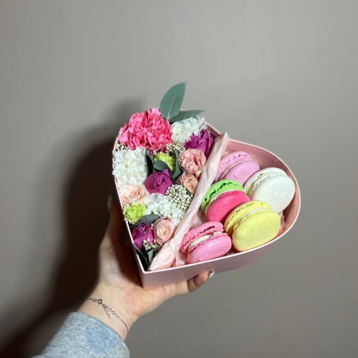 Дуо цветы и макаронсы в Орле