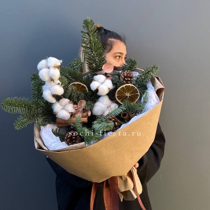 Зимний букет с нобилисом в Орле