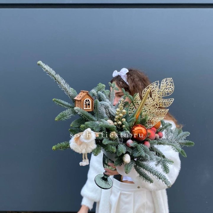 Композиция в бокале огненная  в Орле