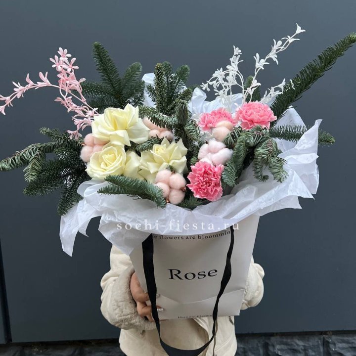 Цветочная сумка с нобилисом в Орле