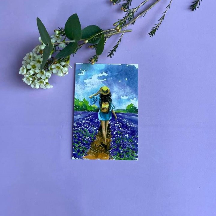 Открытка к букету "Цветочная дорога" в Орле