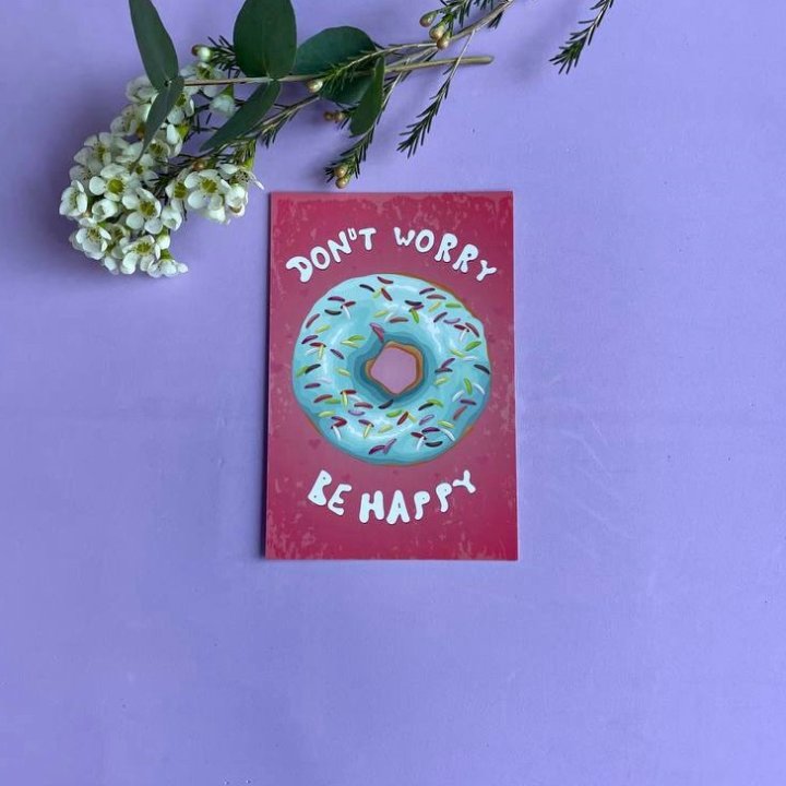 Открытка к букету "Не волнуйся..." в Орле