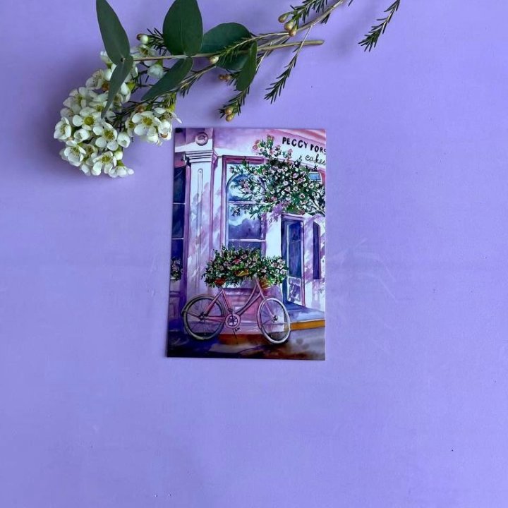 Открытка к букету "Розовый" в Орле