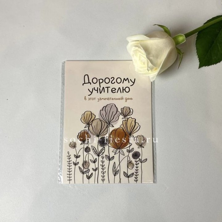 Открытка к букету "Дорогому учителю" в Орле