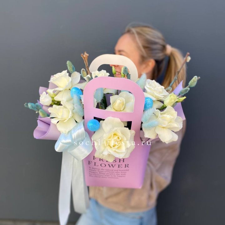 Цветочная сумочка "Пасхальная композиция" в Орле