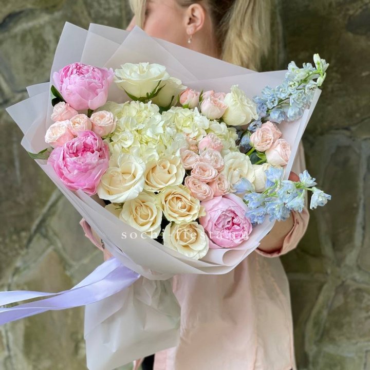 Букет с пионами "Богема" в Орле