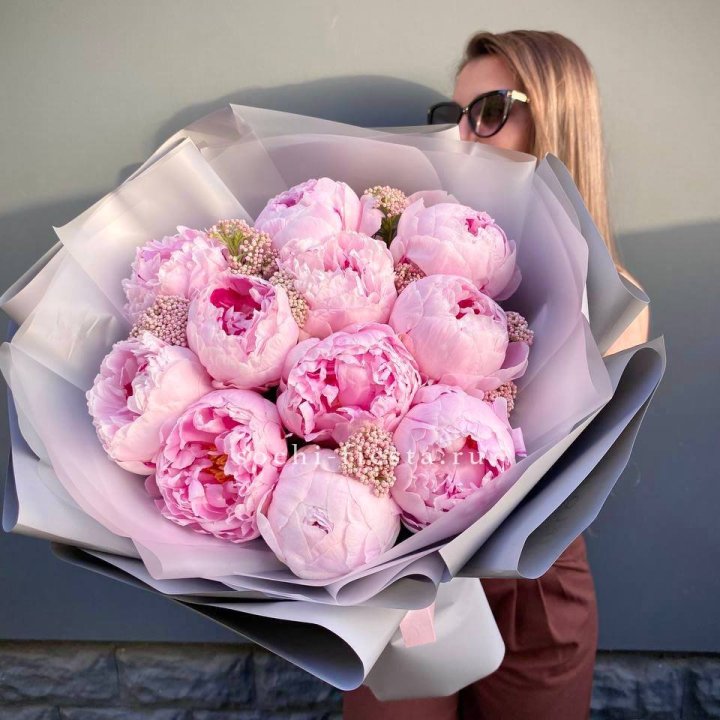 Букет с пионами "Стайл" в Орле
