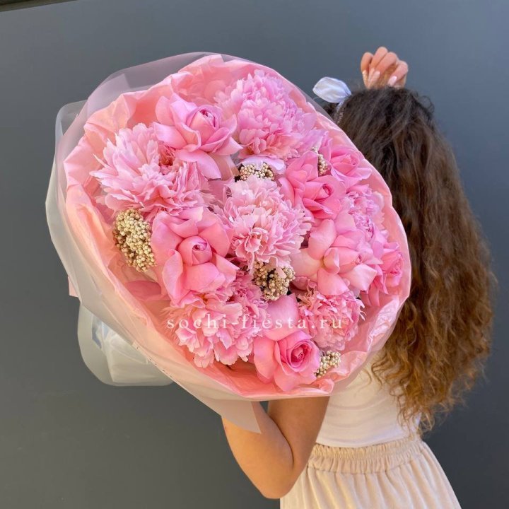  Букет с пионами "Пинки" в Орле