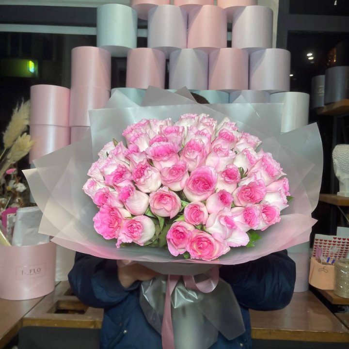  51 розовых роз в Орле