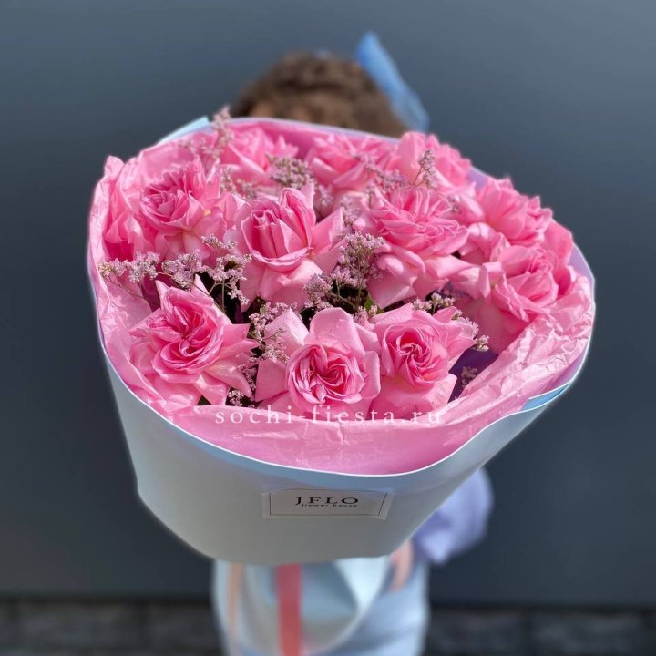 Букет французских розовых роз  в Орле