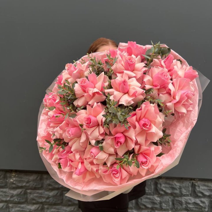  25 розовых французских роз в Орле