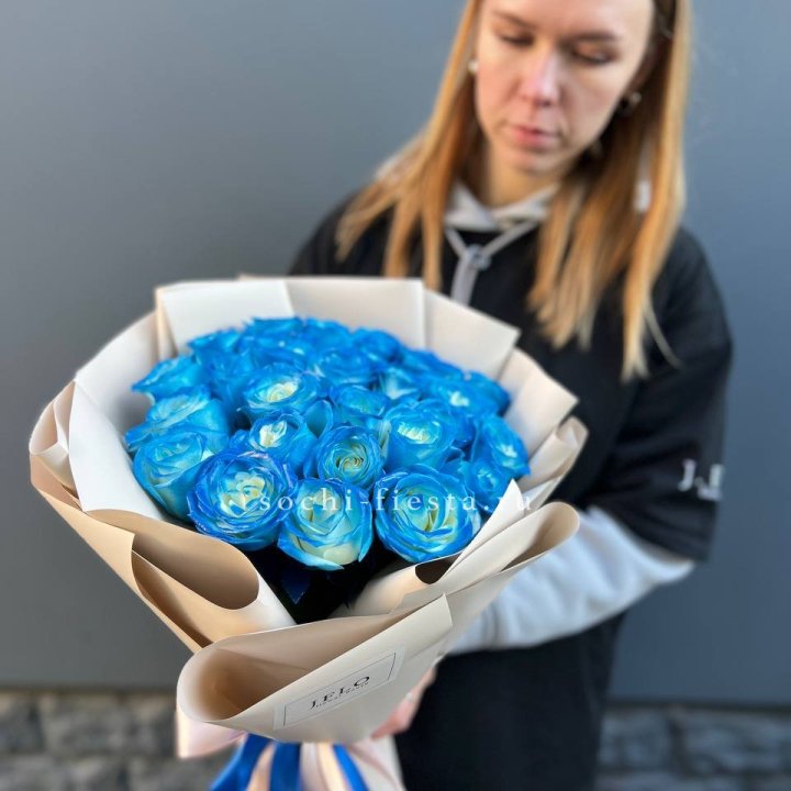 Букет синих роз блю логан в Орле