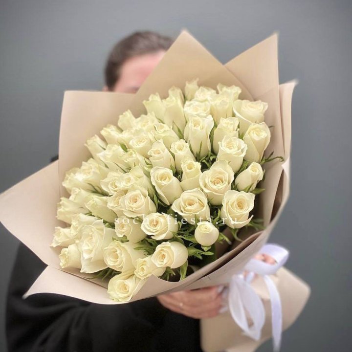 51 белая кенийская роза  в Орле