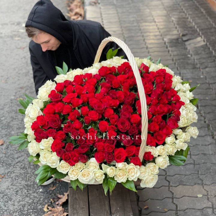 201  роза в корзине   в Орле