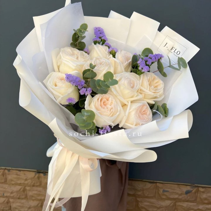 Букет из роз Вайт охара в Орле