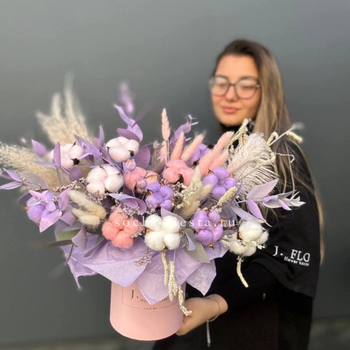 Авторский бокс с сухоцветами №4 в Орле