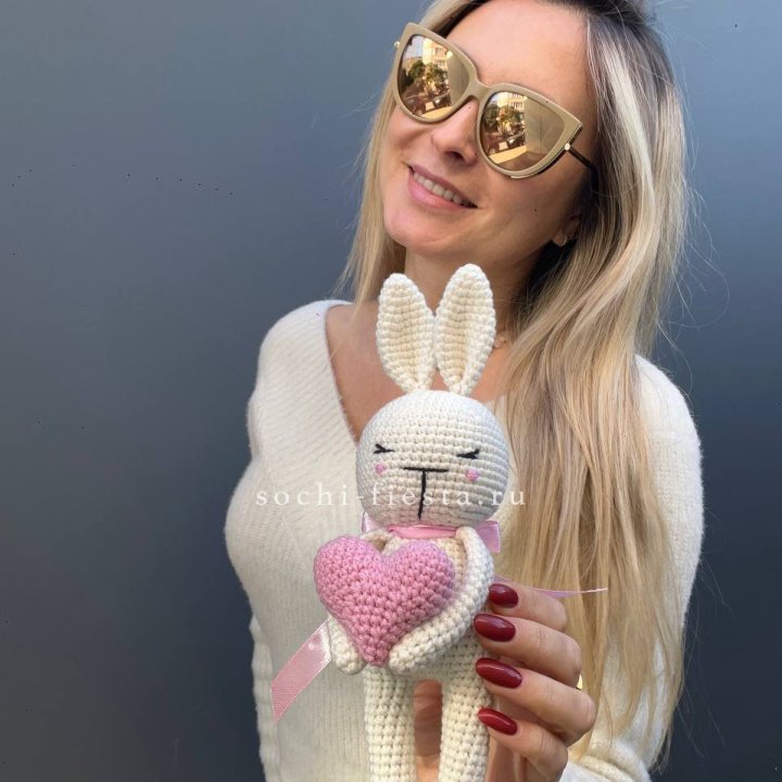 Зайка с сердцем ручной работы в Орле