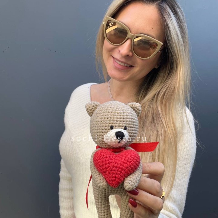 Мишка с сердцем ручной работы в Орле