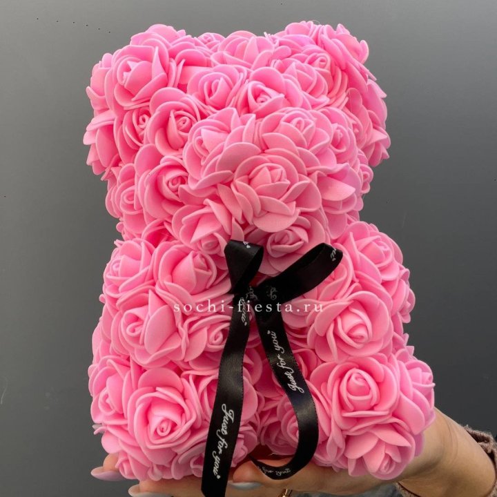 Игрушка медведь из розовых роз в Орле