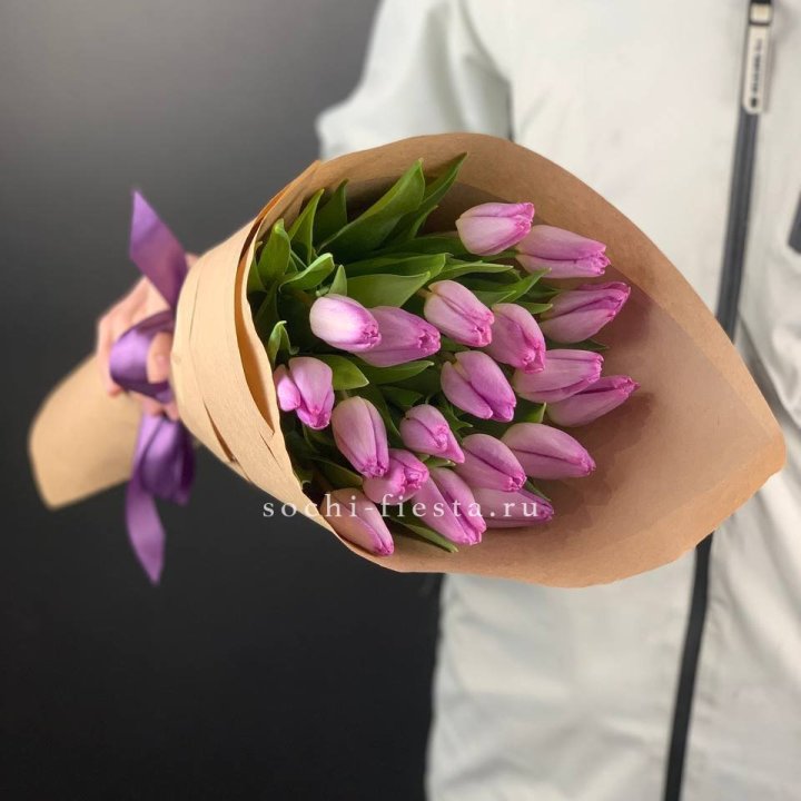 19 розовых  тюльпанов в Орле