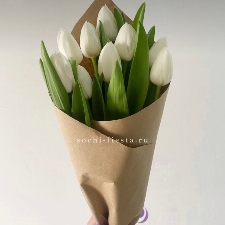Букет белых тюльпанов в Орле
